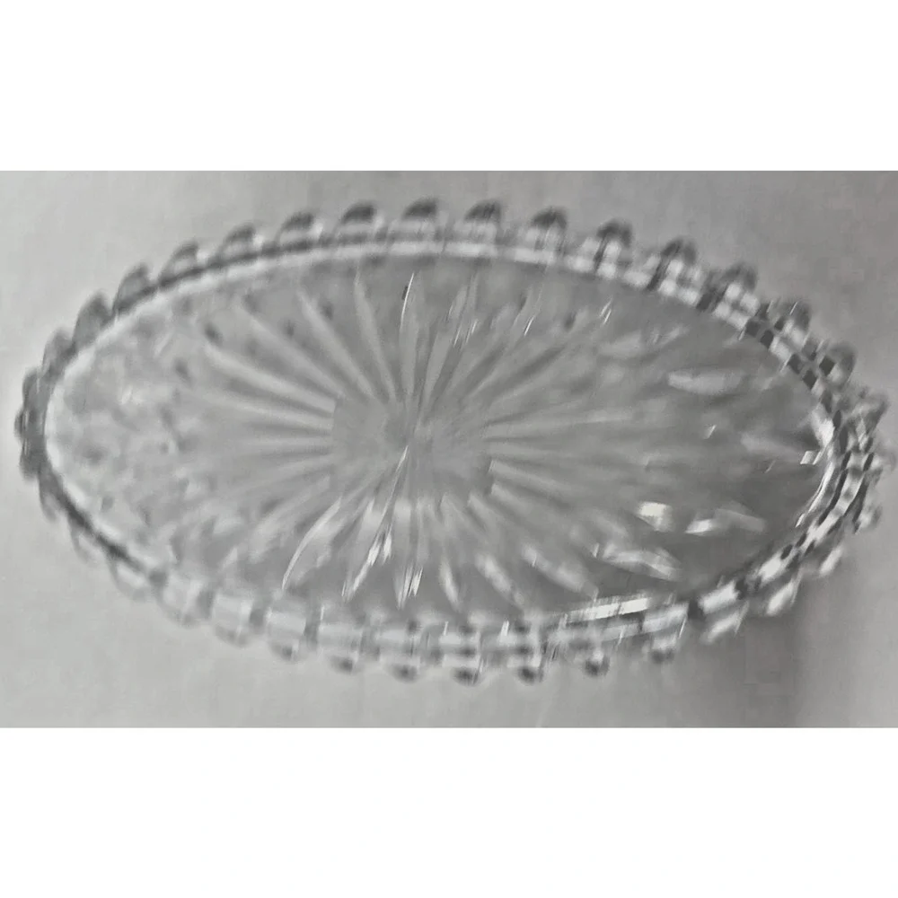 Studio Nova Japan iris Delight Oval candy‎ Dish 7” Frosted Iris U25